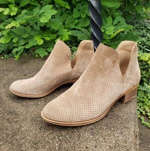 Lucky Brand Suede Booties 🍀